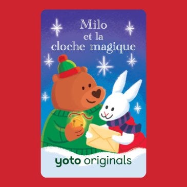 Carte audio Yoto Milo et la cloche magique avec vingt-quatre épisodes