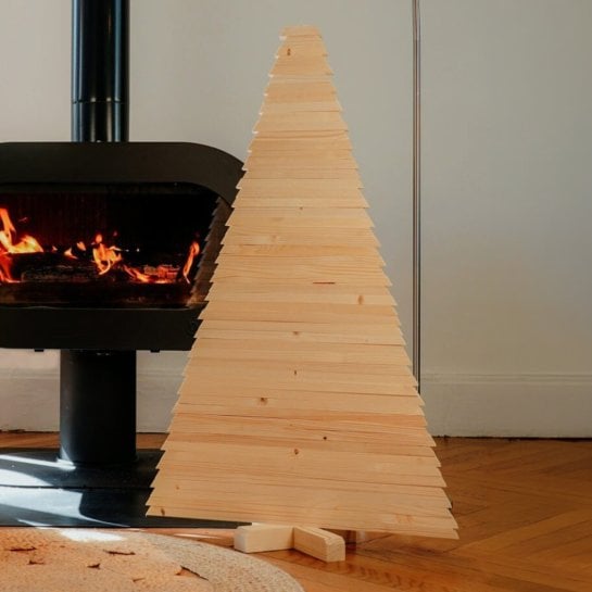 Sapin de Noël en bois modulable - Épicéa naturel et fabrication française - Mon Sapin Woody