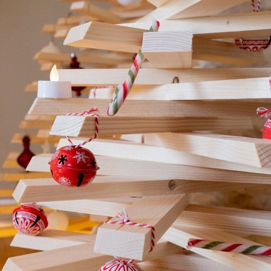 Sapin de Noël en bois modulable - Épicéa naturel et fabrication française - Mon Sapin Woody