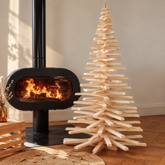 Sapin de Noël en bois modulable - Épicéa naturel et fabrication française - Mon Sapin Woody
