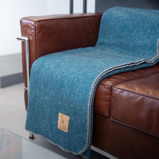 Couverture épaisse en laine pour canapé ou fauteuil