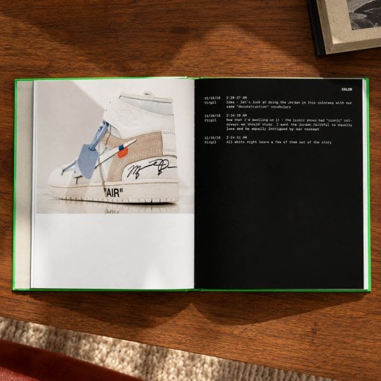 Beau livre de sneakers consacré à la collaboration Nike et Off-White