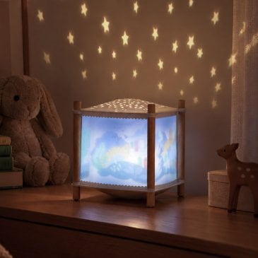 Lanterne magique La Forêt Mawa Moulin Roty en bois de hêtre