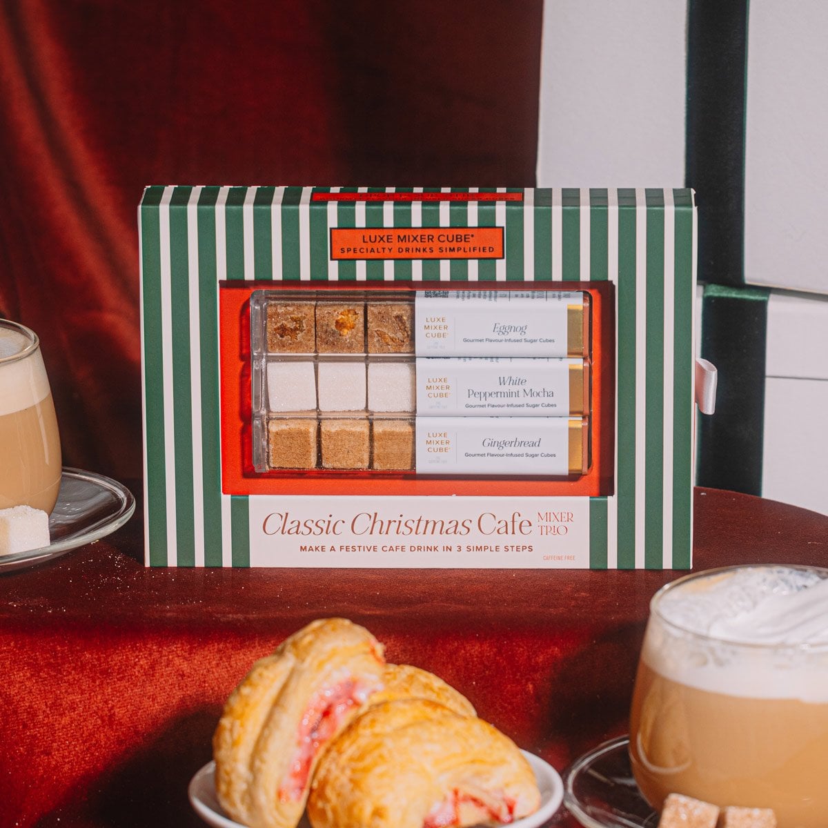 Coffret de sucres aromatisés pour café