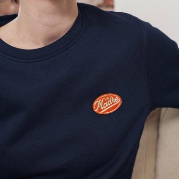 Sweat La Madre bleu marine à écusson brodé