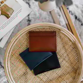 Porte-cartes ID en cuir