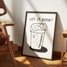 Affiches illustrées bière