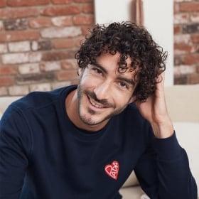 Sweat Papa cœur rouge