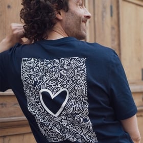 T-shirt Le Padre illustré - Navy