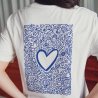 T-shirt coeur illustré - Blanc