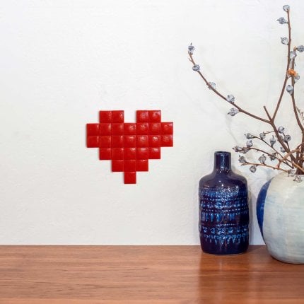 Kit DIY mosaïque - Coeur Rouge