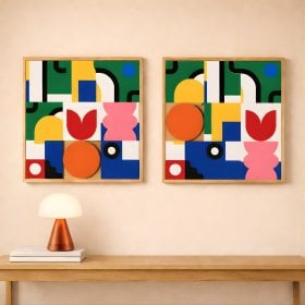 Tableau mural en chêne à composer soi-même