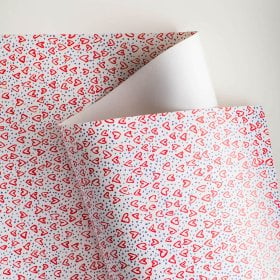 Rouleau papier cadeau - Déluge de cœur