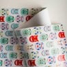 Rouleau papier cadeau - Danse des masques
