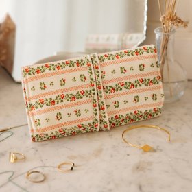 Pochette à bijoux fleurie