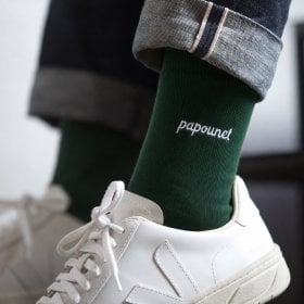 Chaussettes brodées "Papounet"