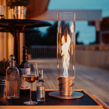 Petite cheminée de table argent - Les Raffineurs