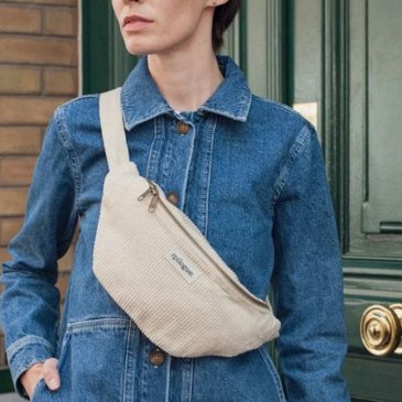 Sac banane velours