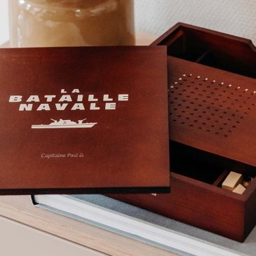 Jeu de Bataille Navale en bois