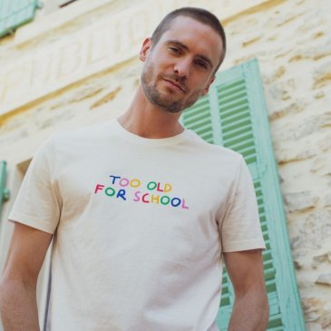 T-shirt Too Old For School - Blanc