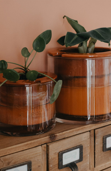 Artevasi Miami Flower 16 Cm Mocha Brown-Elegant Planter With Wave Structure, Matte Finish-Ideal As A Plant Pot For Modern Rooms, 16cm