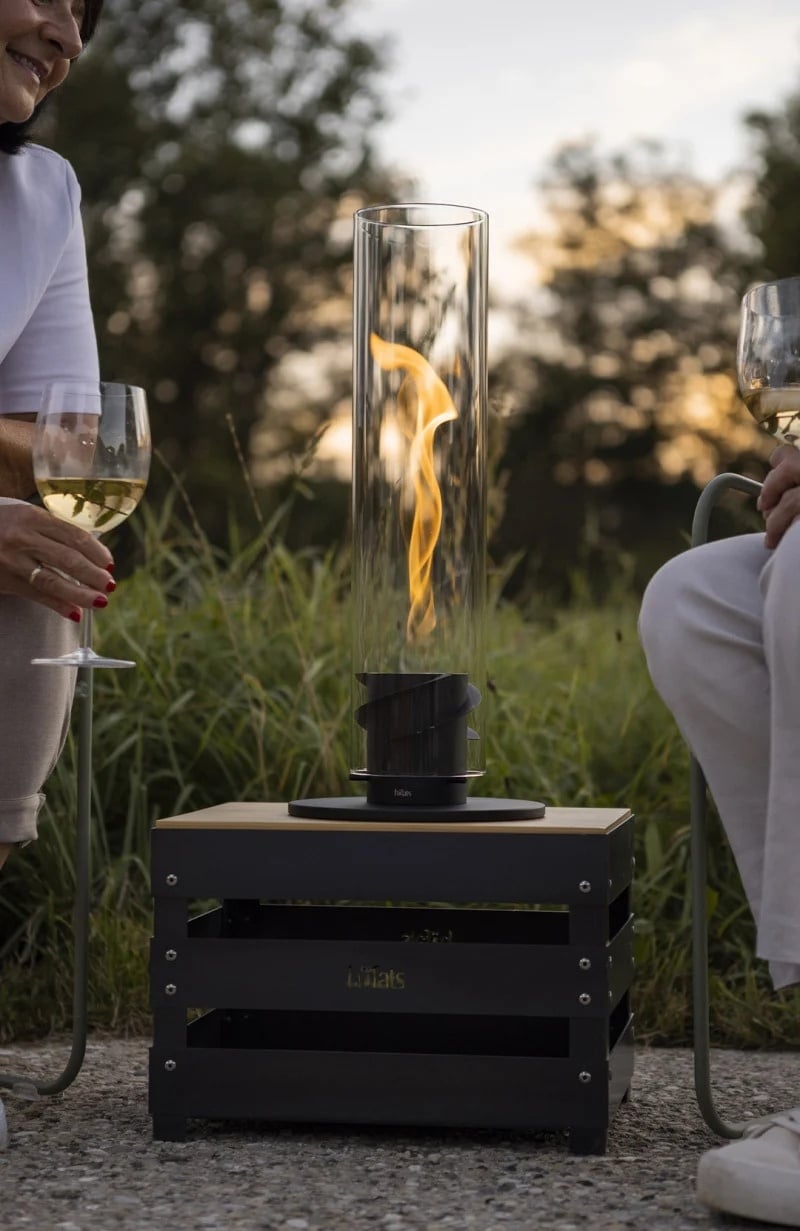Cheminée portable noir au bioéthanol Höfats - Les Raffineurs