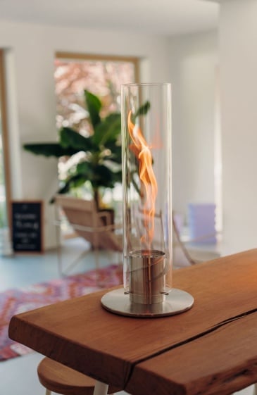 Cheminée décorative d'intérieur Höfats - Couleur argent - Les Raffineurs