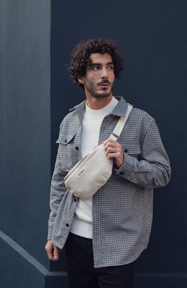 Sac banane homme beige - Les Raffineurs