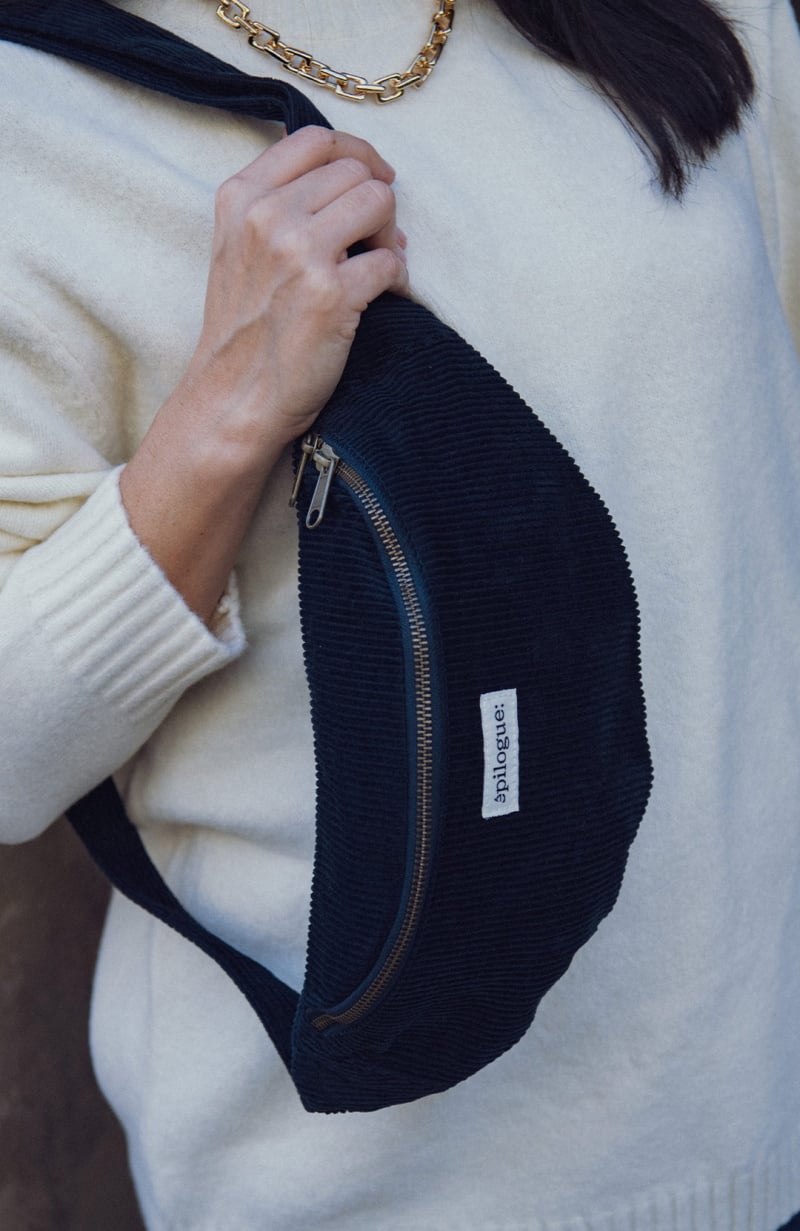 Banane velours navy - Les Raffineurs