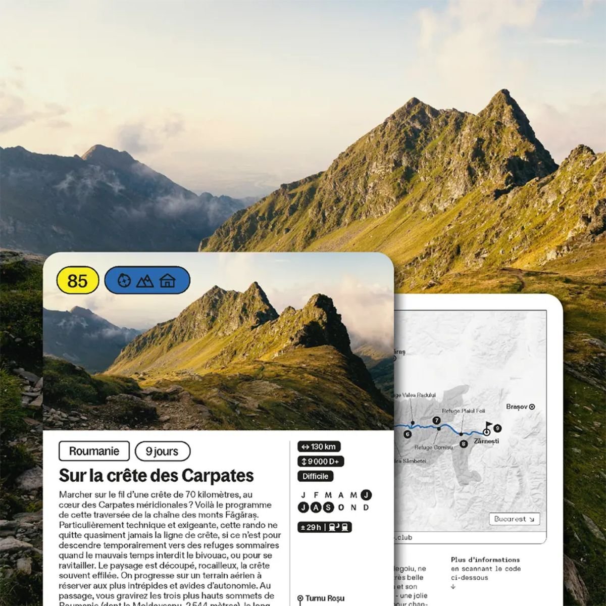 Sur la crête des Carpates