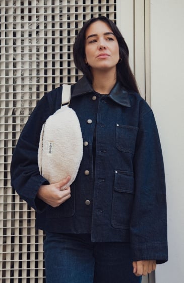 Sac banane femme moumoute douce et moelleuse pour l’hiver