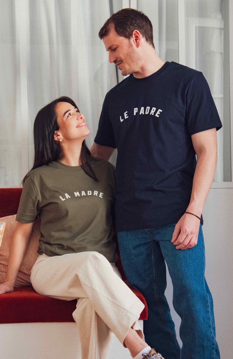 t-shirt cadeau duo papa et maman