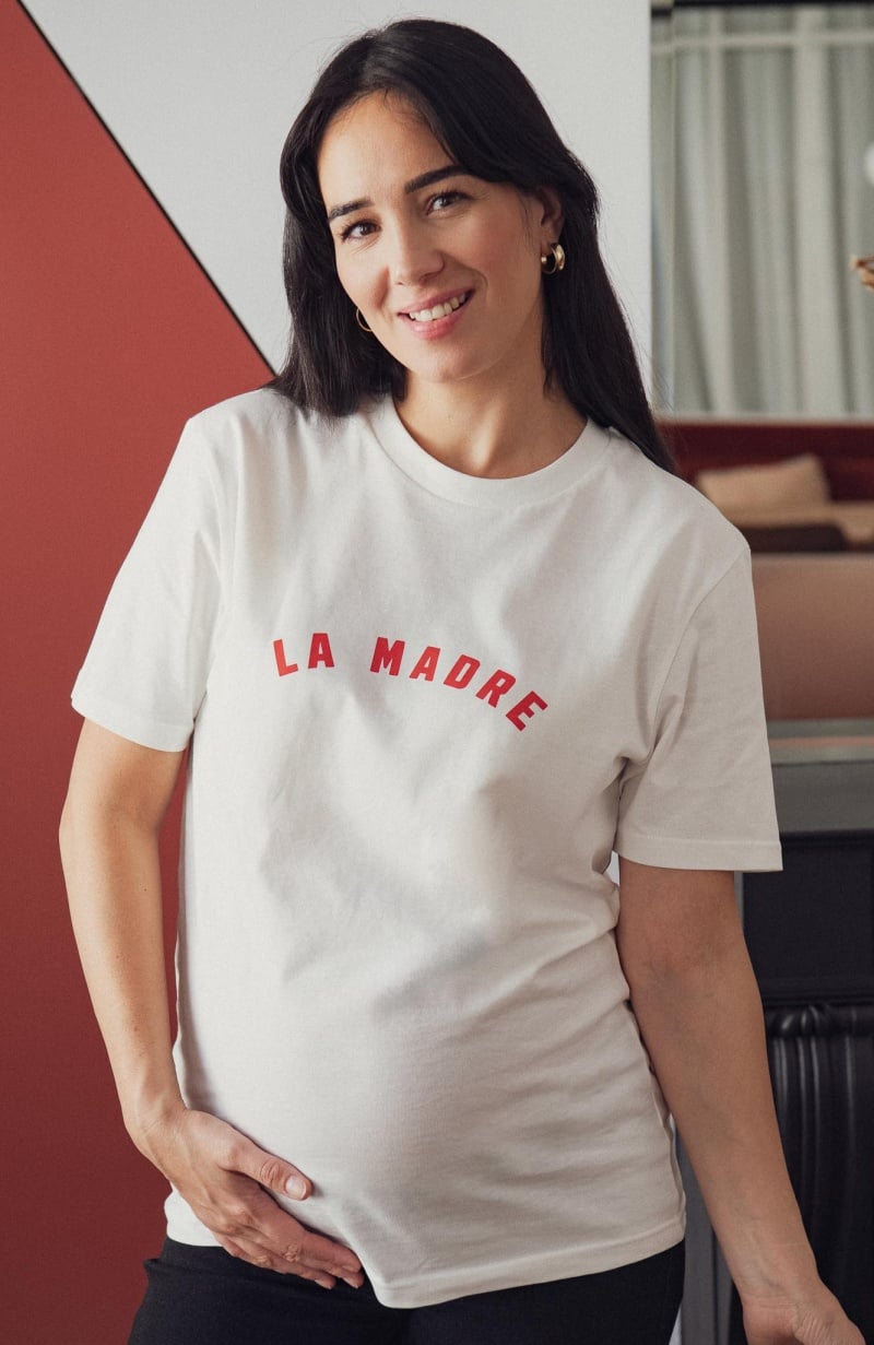 t-shirt la madre blanc porté femme look détente