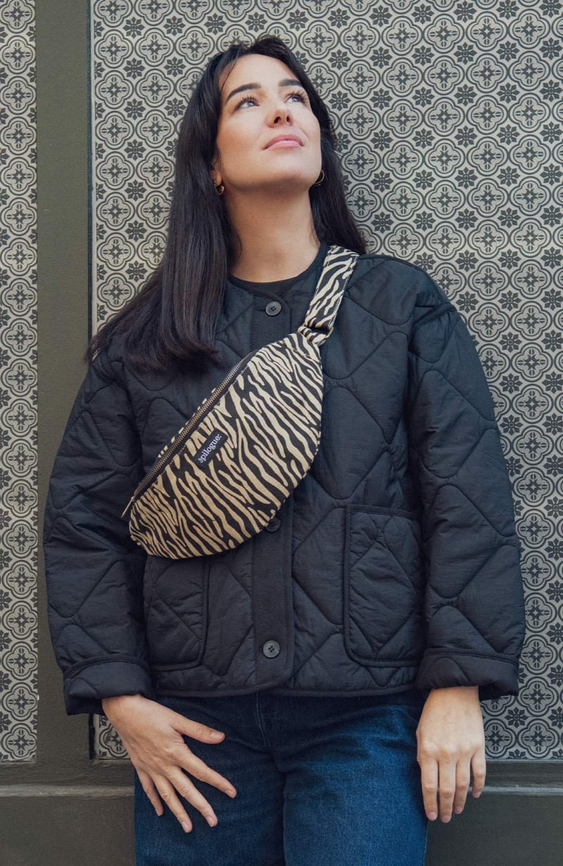 Sac banane femme zèbre, idée cadeau tendance