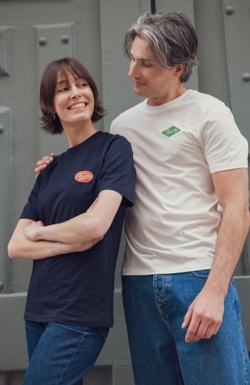 T-shirt La Madre écusson navy - idée cadeau maman