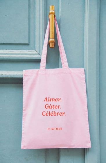 Tote bag mixte homme et femme avec message imprimé