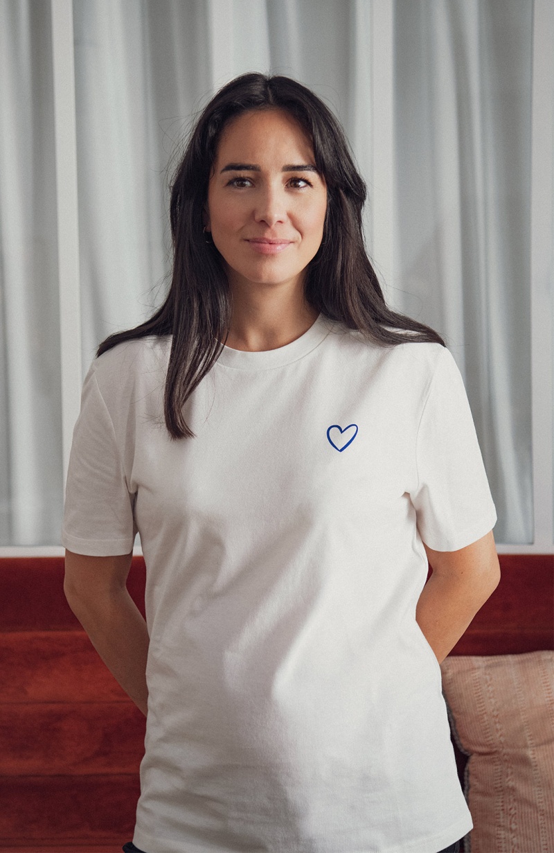 T-shirt femme blanc off-white