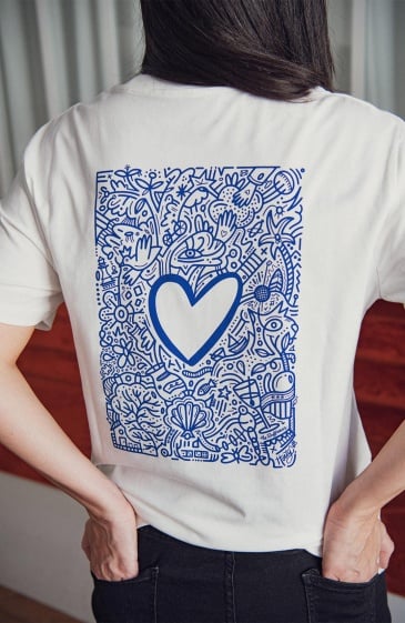 T-shirt motif coeur - Les Raffineurs