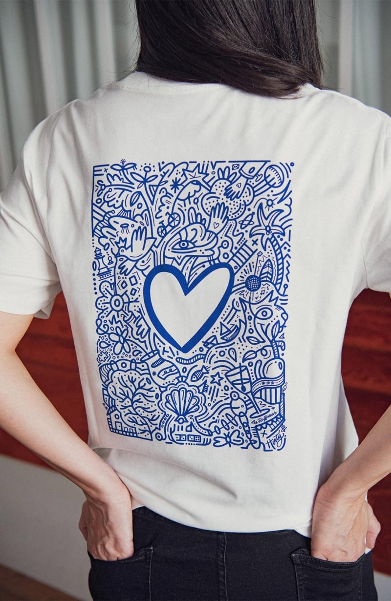 T-shirt motif coeur - Les Raffineurs