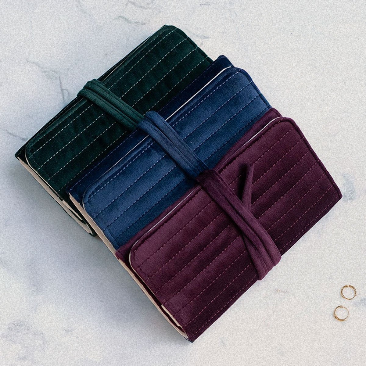 Pochette à bijoux en velours