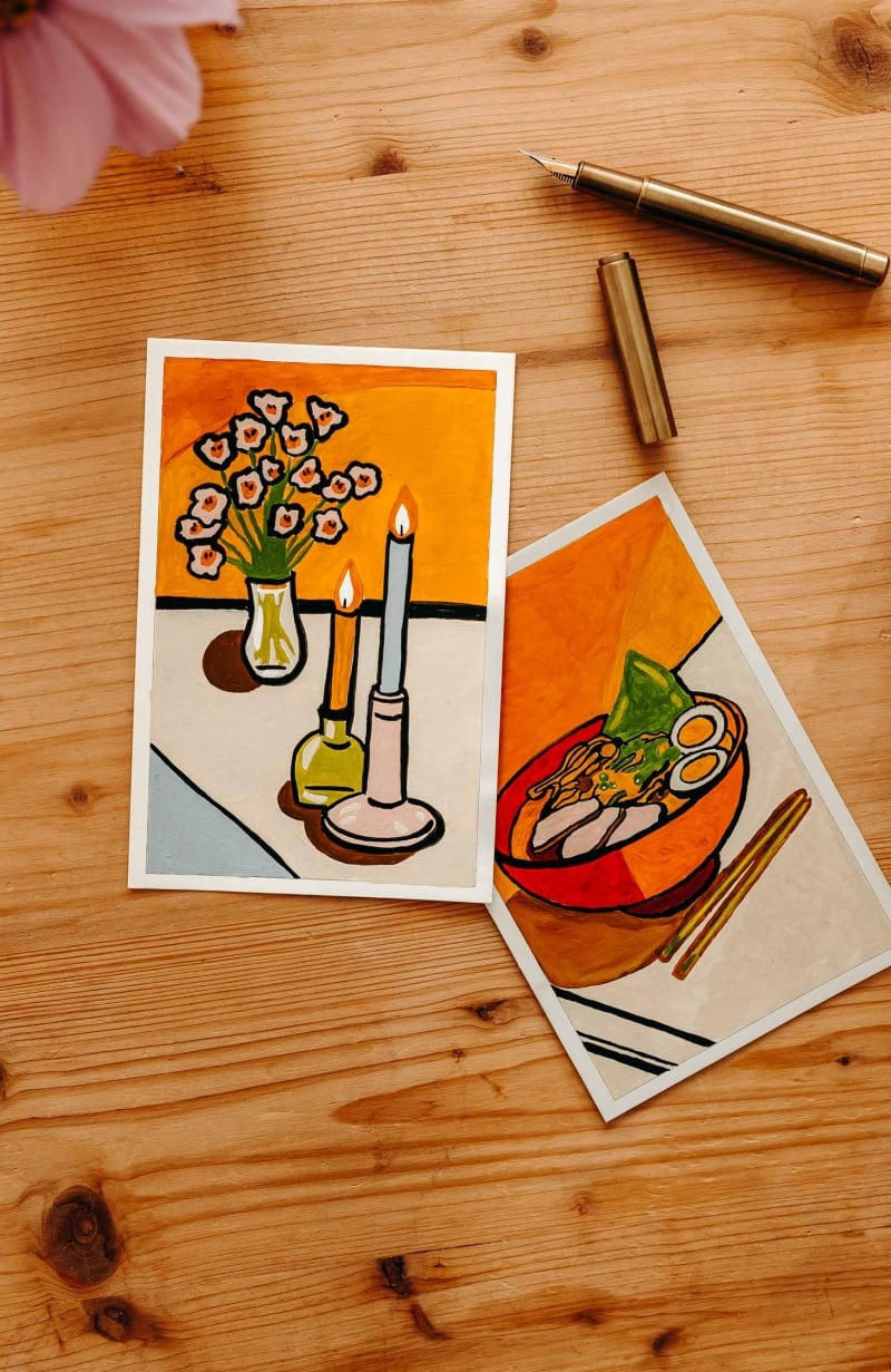 Coffret peinture créatif – Illustration déco murale à peindre soi-même