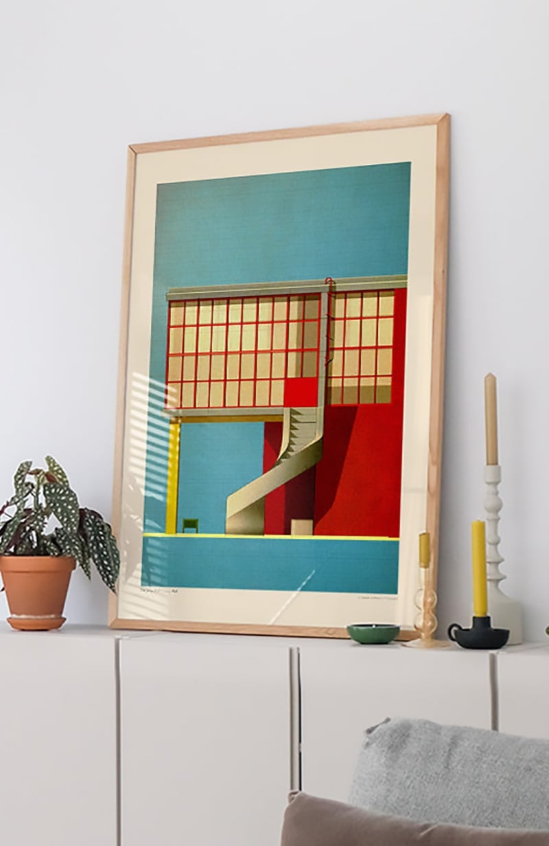 Poster design architectural Milan