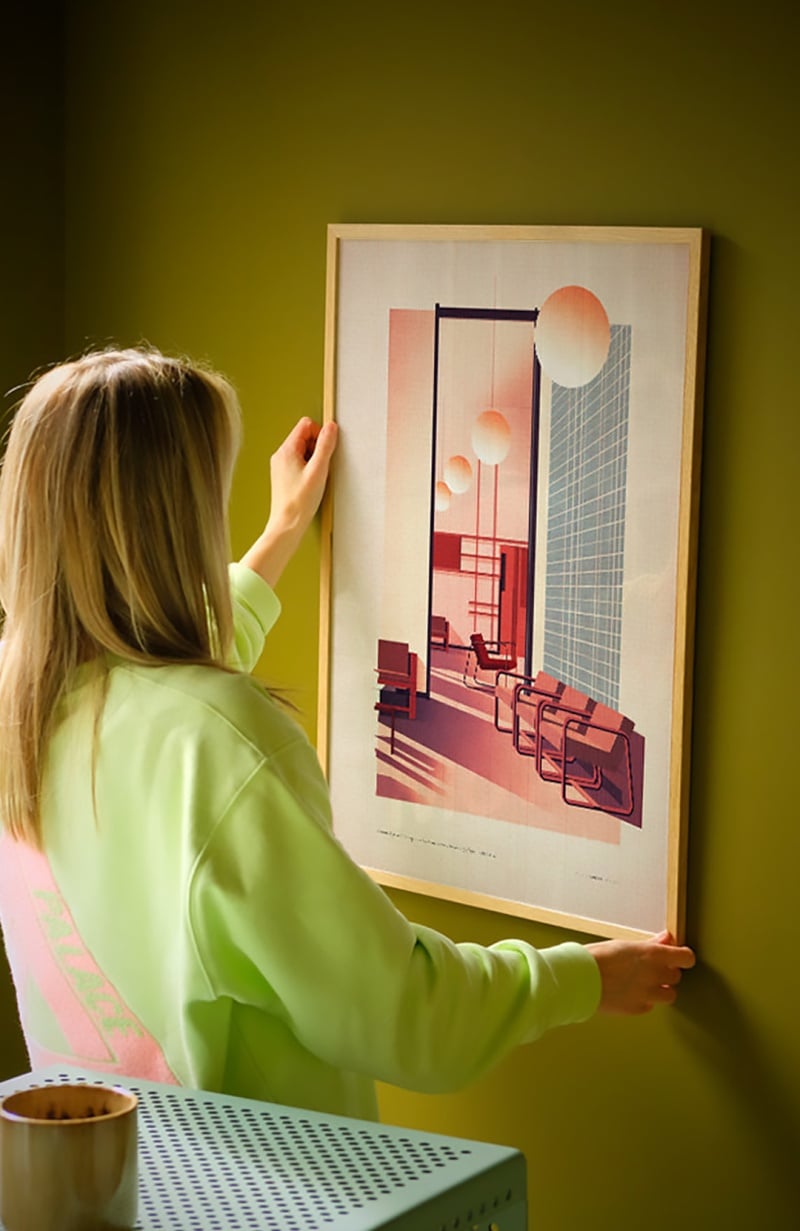 Poster moderne Casa Juan O’Gorman