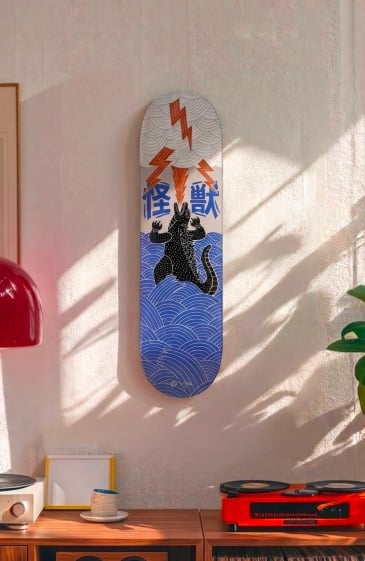 skateboard Thunder Kaiju The Skate Bird accroche mur interieur