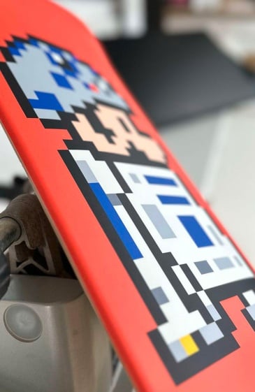 planche skate decoratif R2D2 deco interieur geek chic