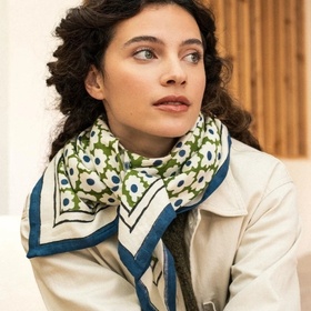Foulard duo marguerite 