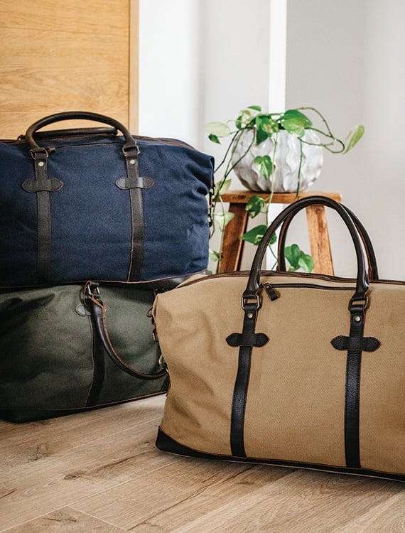 Sac de voyage toile et cuir Épilogue