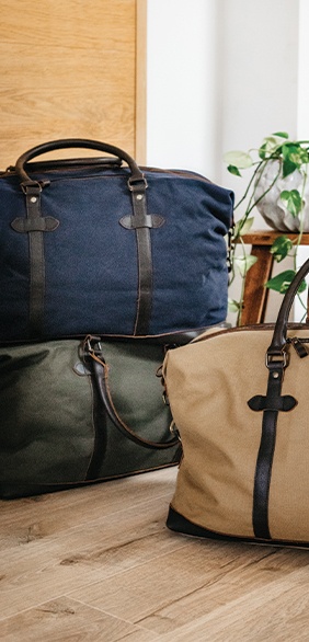 Sac de voyage toile et cuir Épilogue