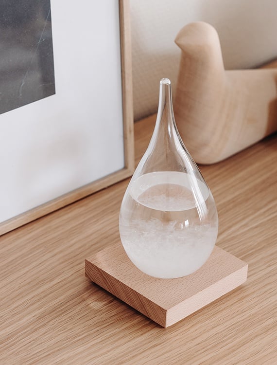 Baromètre à cristaux Okuri par Les Raffineurs