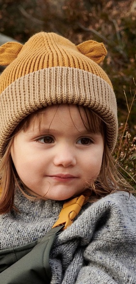 Bonnet ours en laine 